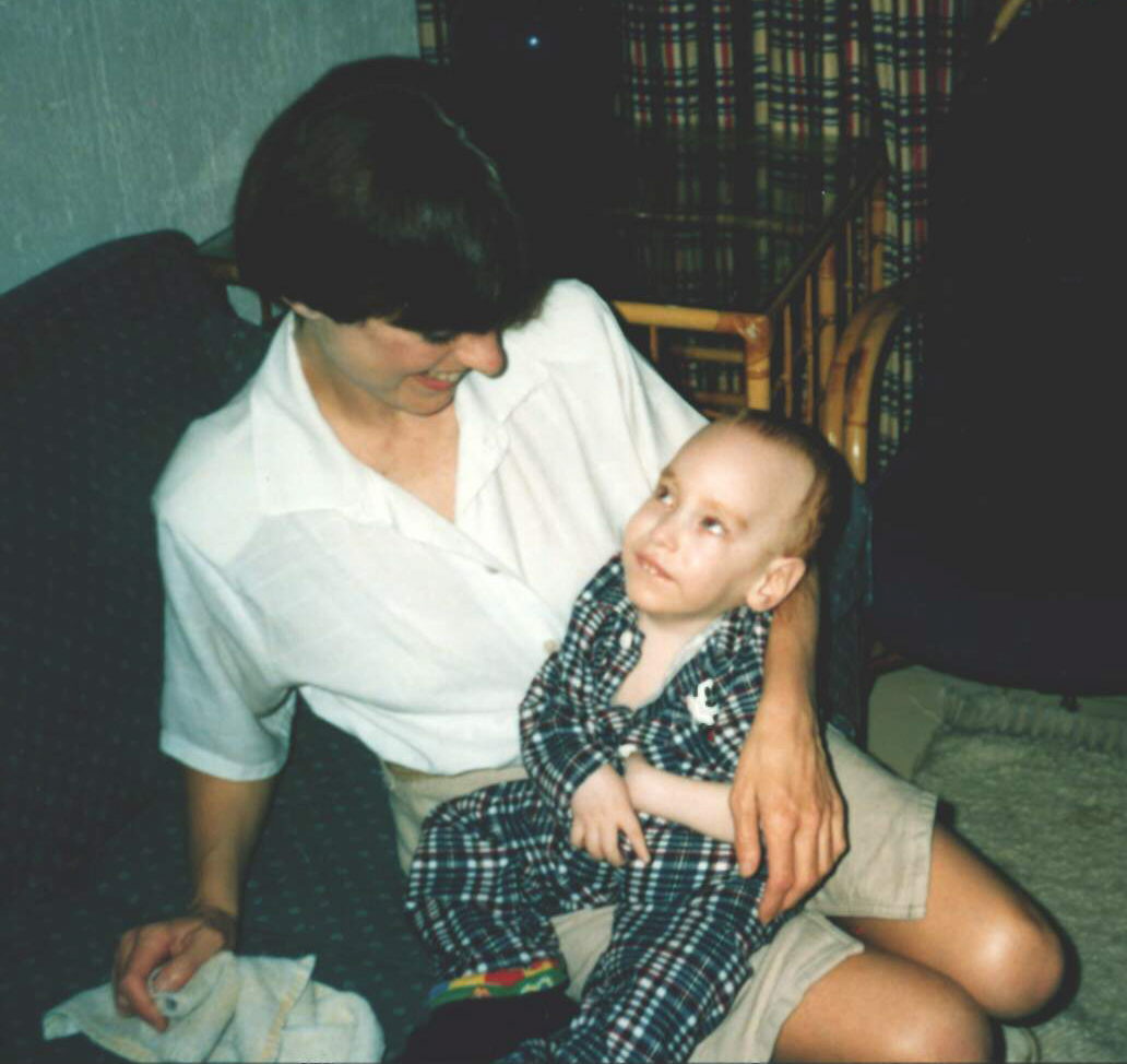 Elaine & Steven Olivier, at age 2.